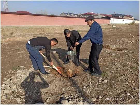 Work continues within the framework of the National Project” green space " of the Institute of seismic strength of mechanics and structures